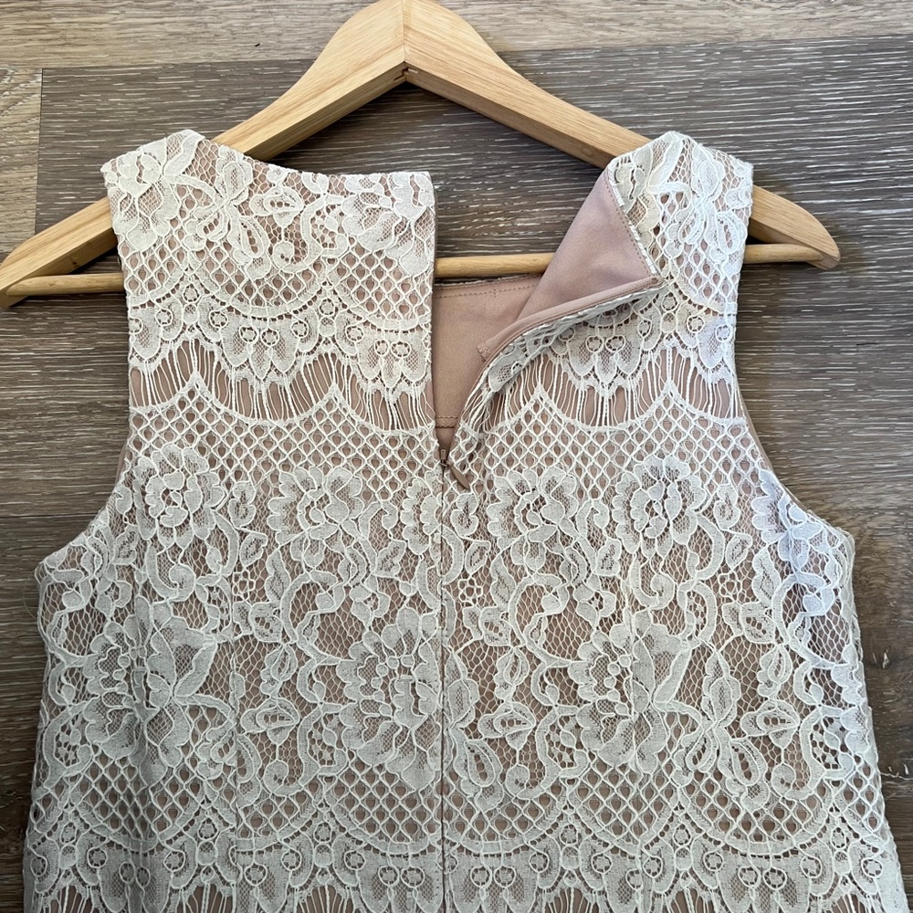 Jessica Howard Ivory Lace Overlay Sheath Dress - Picture 6 of 11